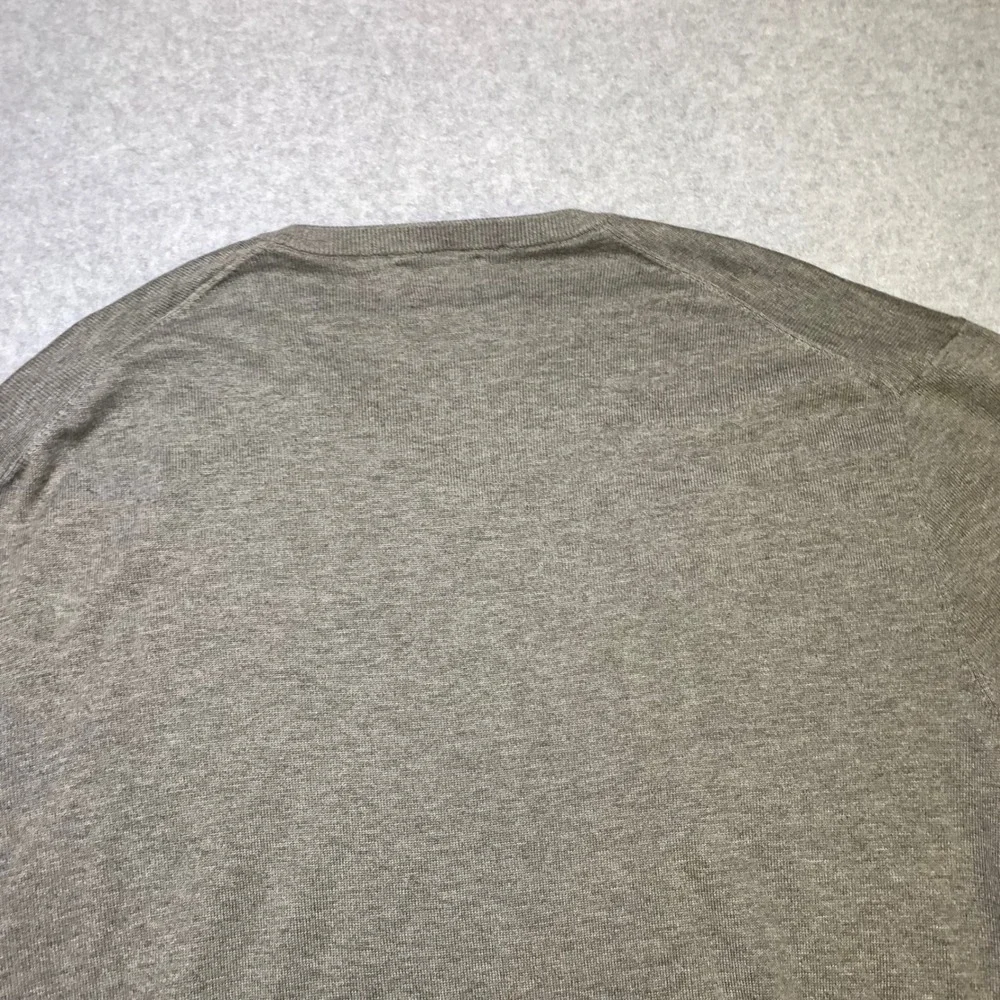 Polo‎ Ralph Lauren Mens XL Pima Cotton V-Neck Sweater Gray Pullover Pony Logo